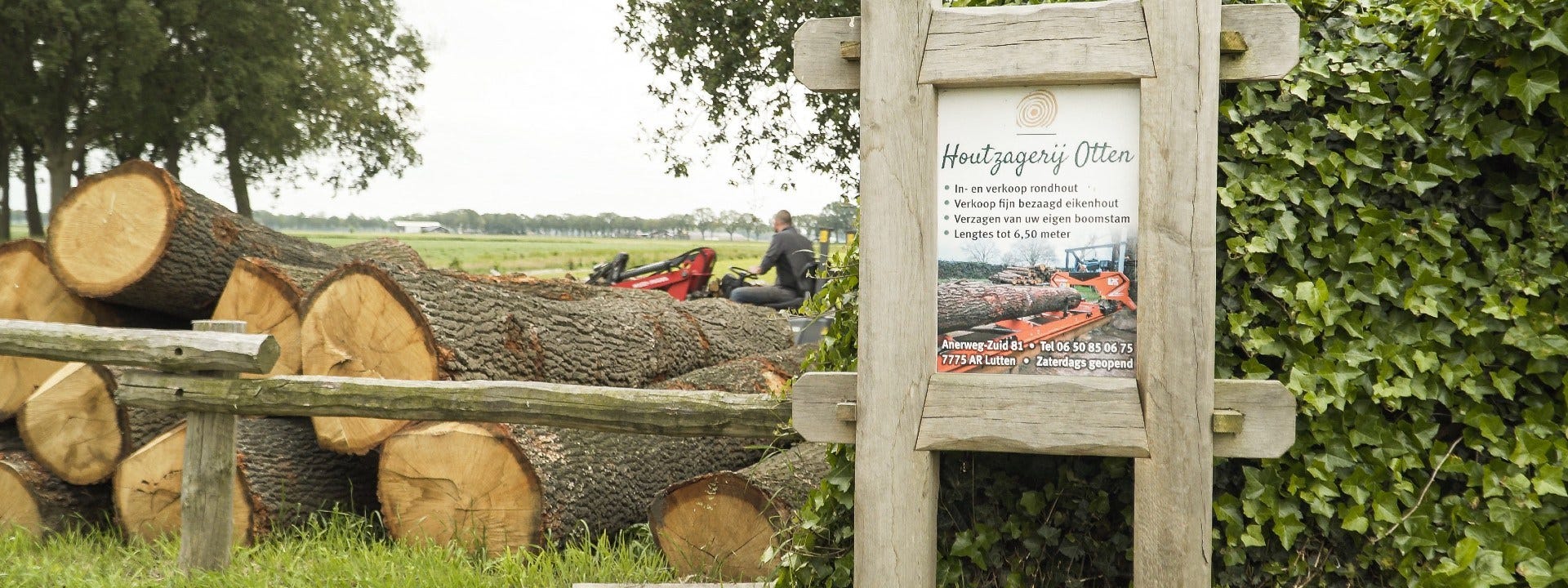Le sciage du bois de chêne avec le Wood-Mizer LX50 aux Pays-Bas